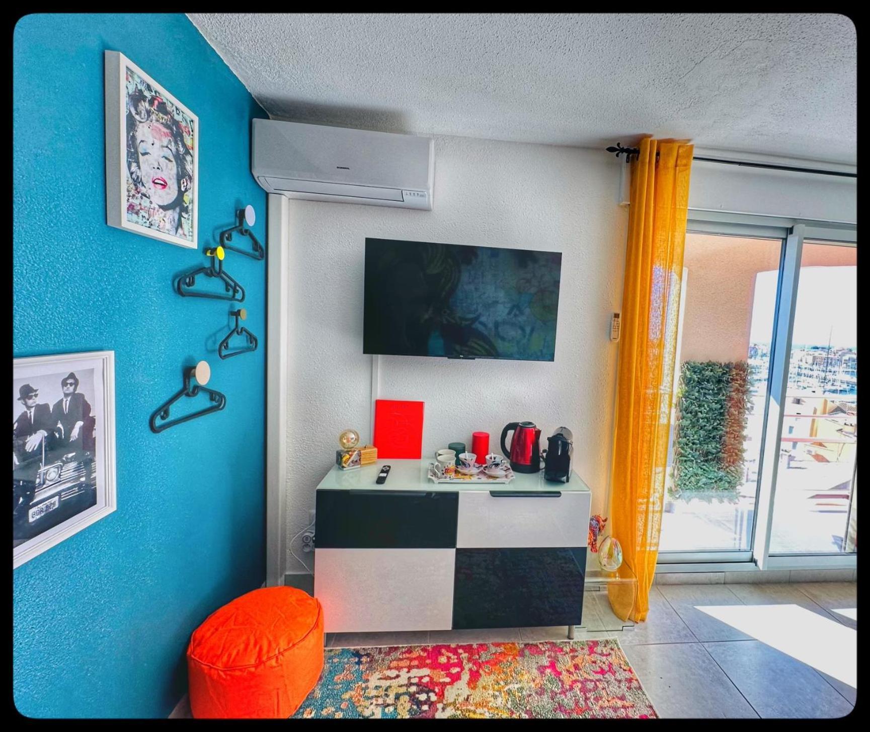 Centre Port,Vue Panoramique,Clim,Balcon,Wifi Apartment Агде Екстериор снимка