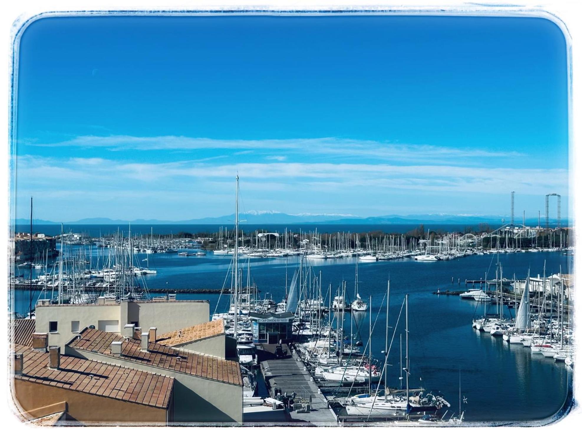 Centre Port,Vue Panoramique,Clim,Balcon,Wifi Apartment Агде Екстериор снимка