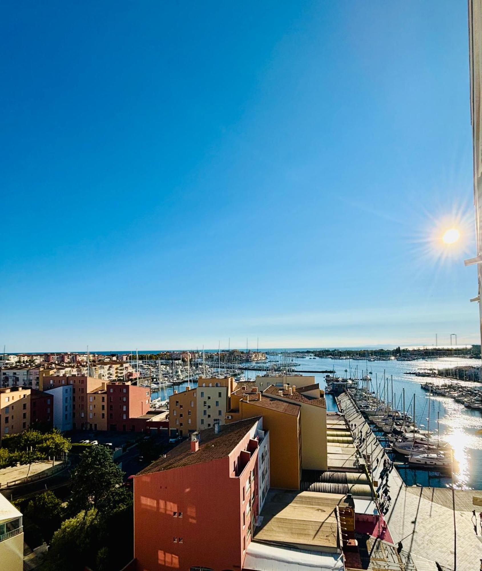 Centre Port,Vue Panoramique,Clim,Balcon,Wifi Apartment Агде Екстериор снимка