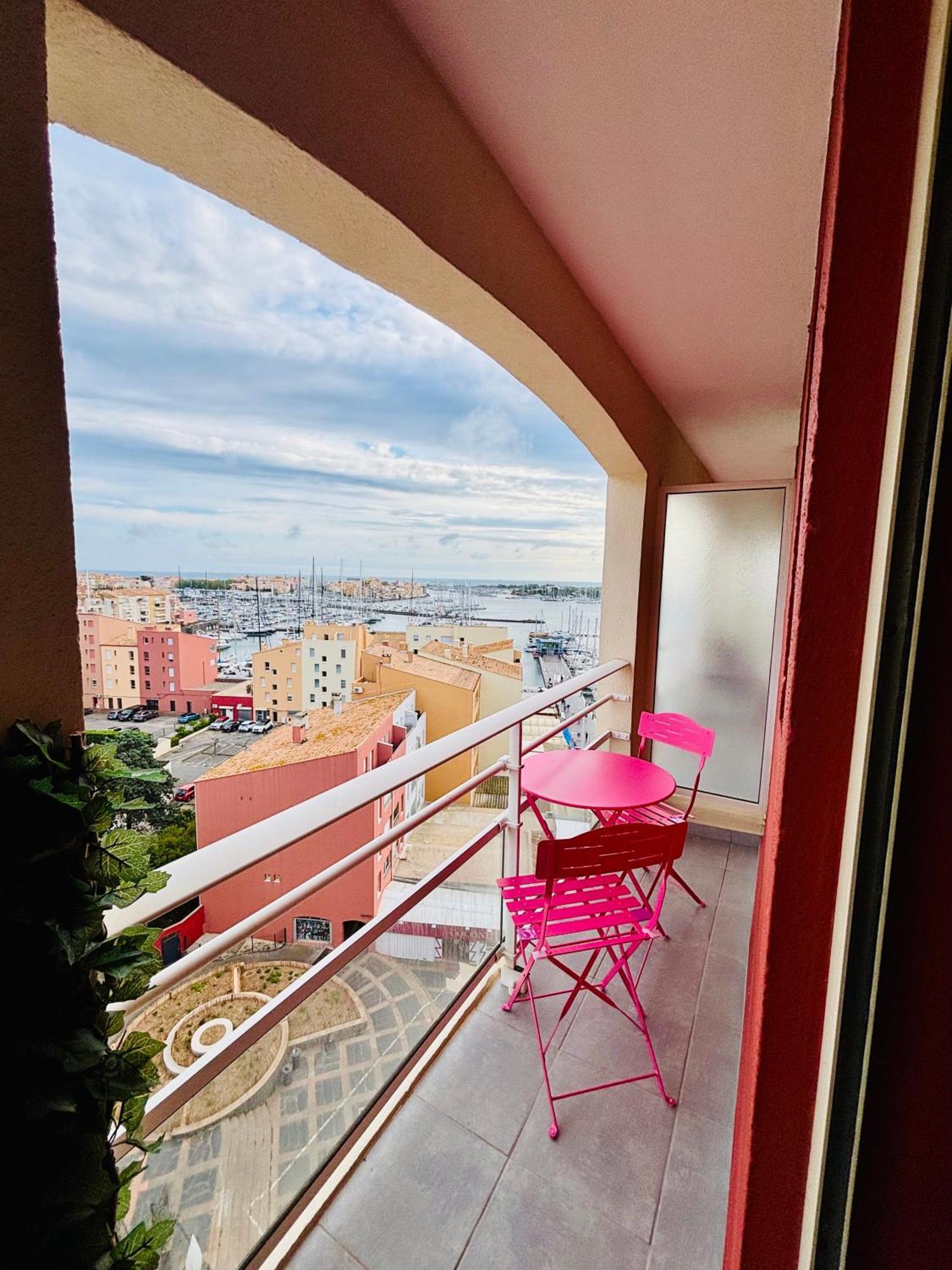 Centre Port,Vue Panoramique,Clim,Balcon,Wifi Apartment Агде Екстериор снимка
